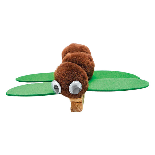 Colorations - pom poms bruin, 100st.