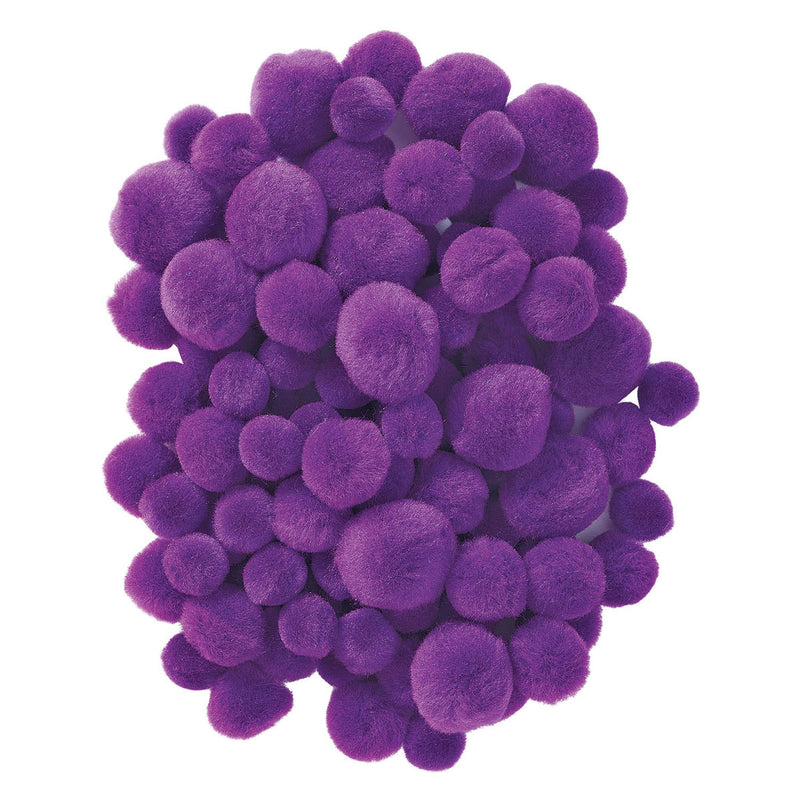 Afbeelding laden in galerijviewer, Colorations - pom poms paars, 100st.
