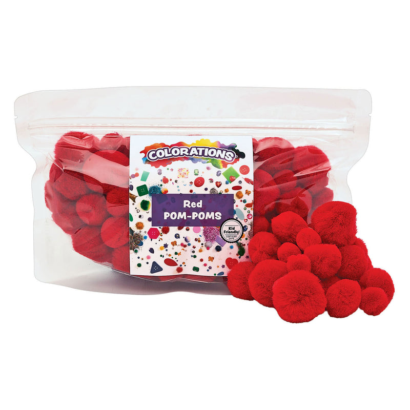 Afbeelding laden in galerijviewer, Colorations - pom poms rood, 100st.
