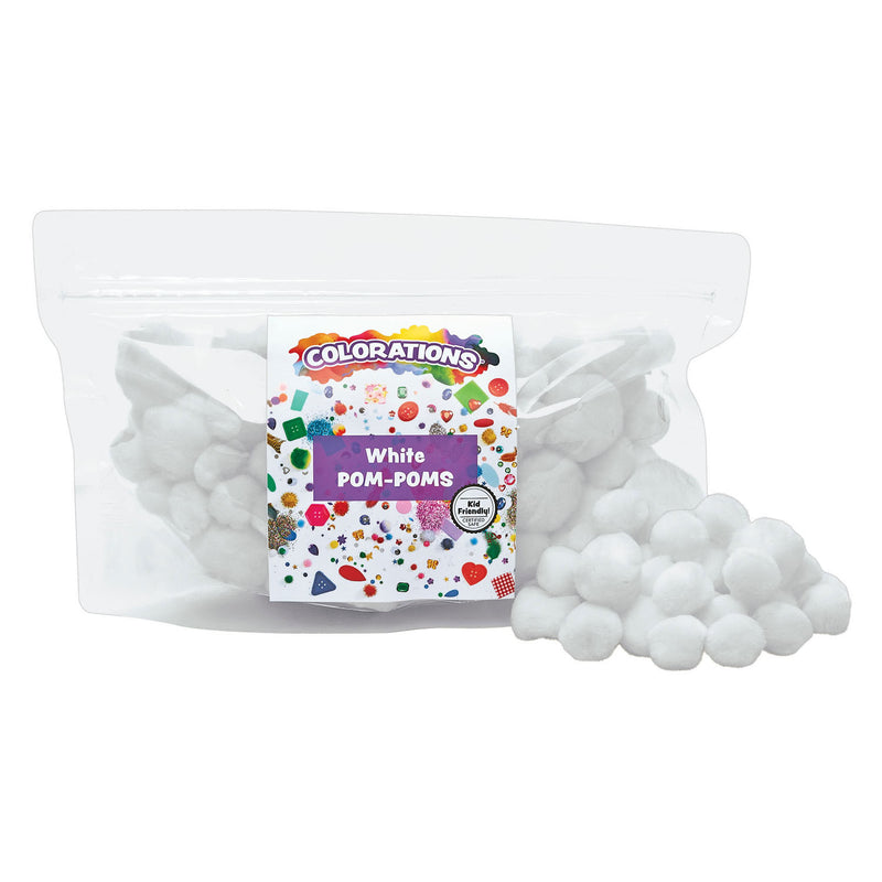 Afbeelding laden in galerijviewer, Colorations - pom poms wit, 100st.
