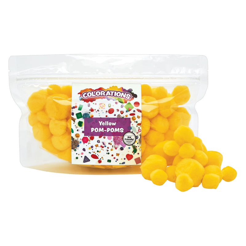 Afbeelding laden in galerijviewer, Colorations - pom poms geel, 100st.
