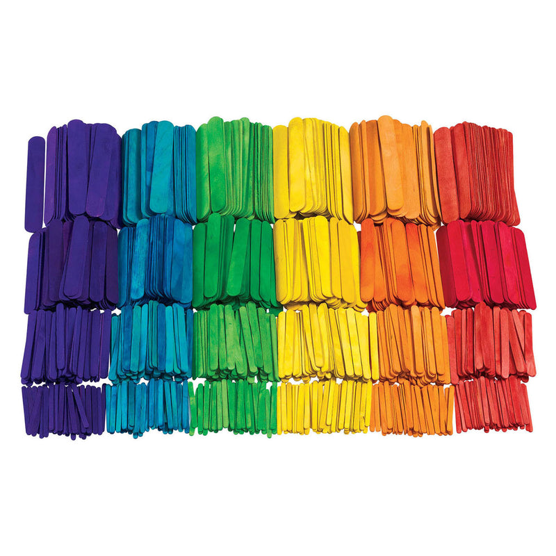 Afbeelding laden in galerijviewer, Colorations - gekleurde houten knutselstokjes klaslokaal pakket, 1200st.
