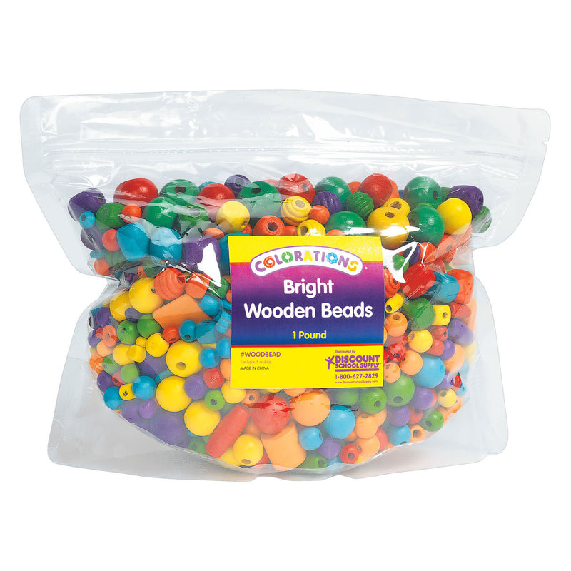 Afbeelding laden in galerijviewer, Colorations - heldere houten kralen, 450 gram
