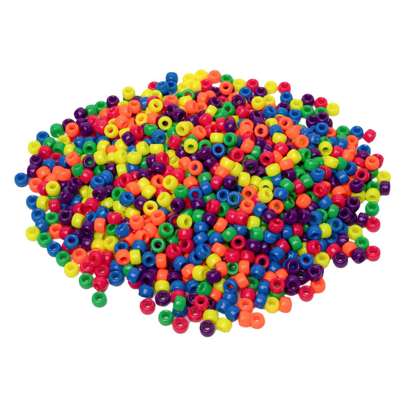 Afbeelding laden in galerijviewer, Colorations - pony kralen neon 6x9 mm, 1000st.
