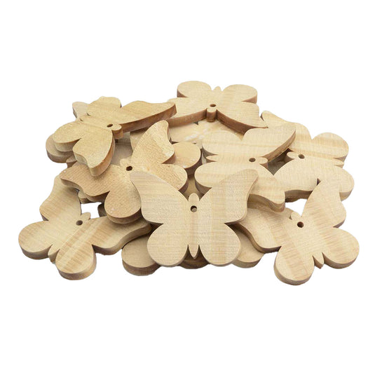 Grote houten vlinders, 20st.
