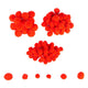 Colorations - mini pompons rood, 100st.