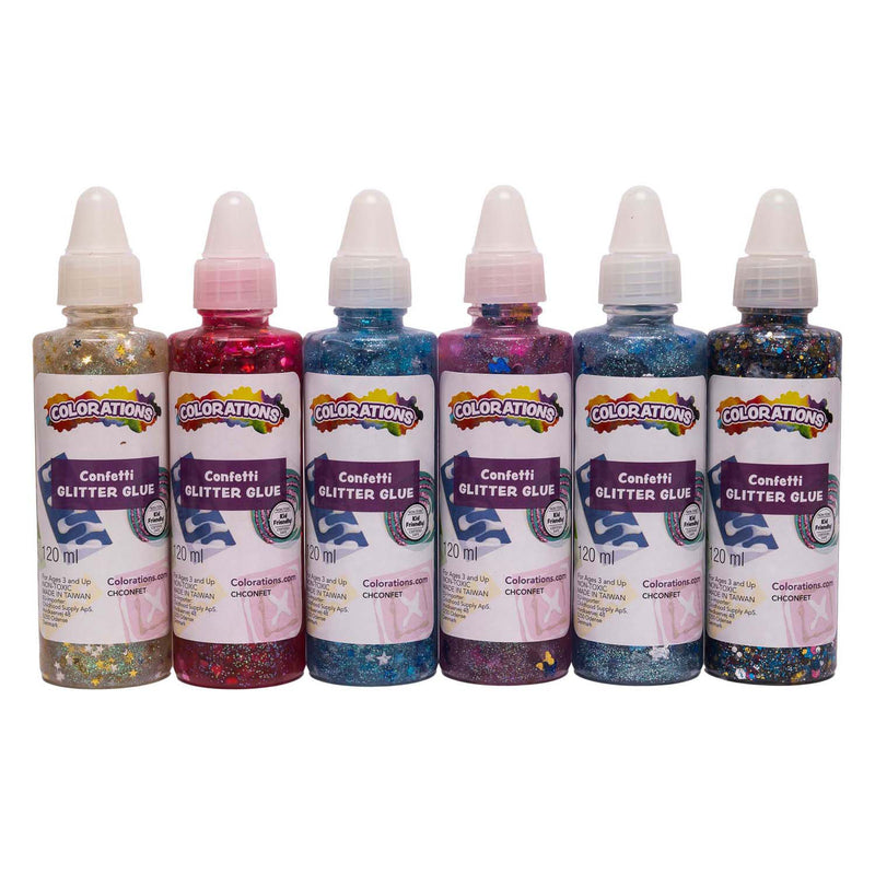 Afbeelding laden in galerijviewer, Colorations - confetti glitterlijm 118 ml, 6st.
