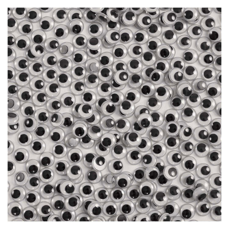 Afbeelding laden in galerijviewer, Colorations - zwarte zelfklevende wiebeloogjes, 1000st.
