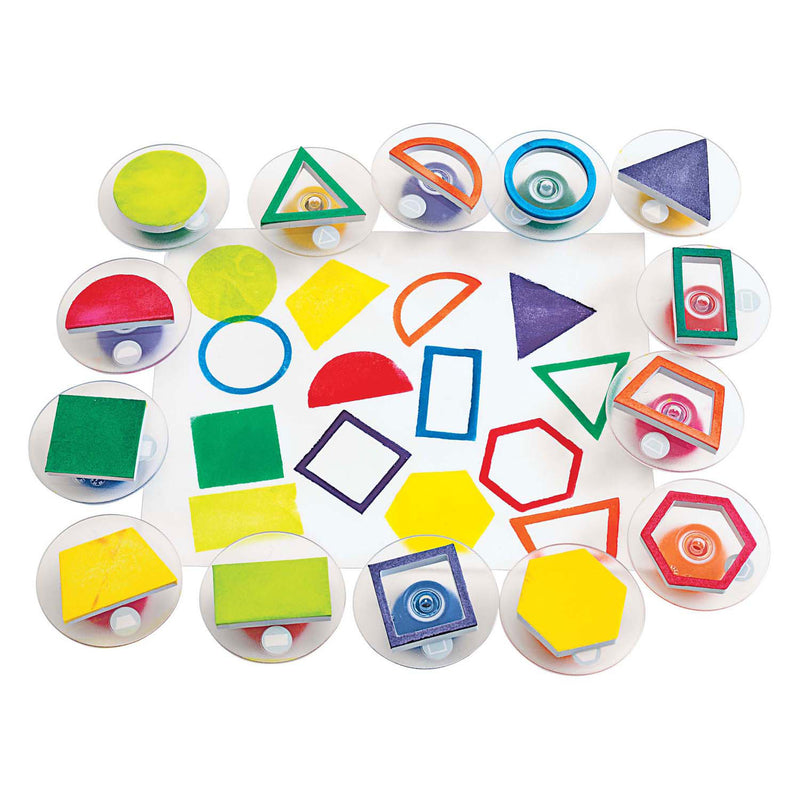 Afbeelding laden in galerijviewer, Colorations - easy grip stempels geometrisch, 14st.

