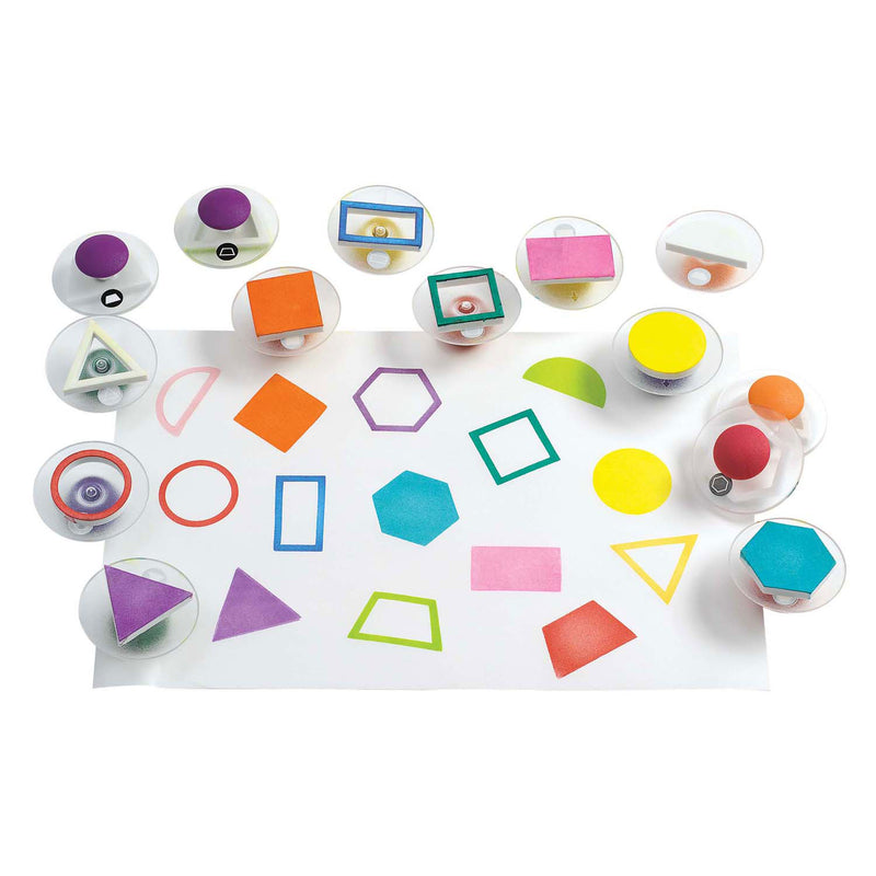 Afbeelding laden in galerijviewer, Colorations - easy grip stempels geometrisch, 14st.
