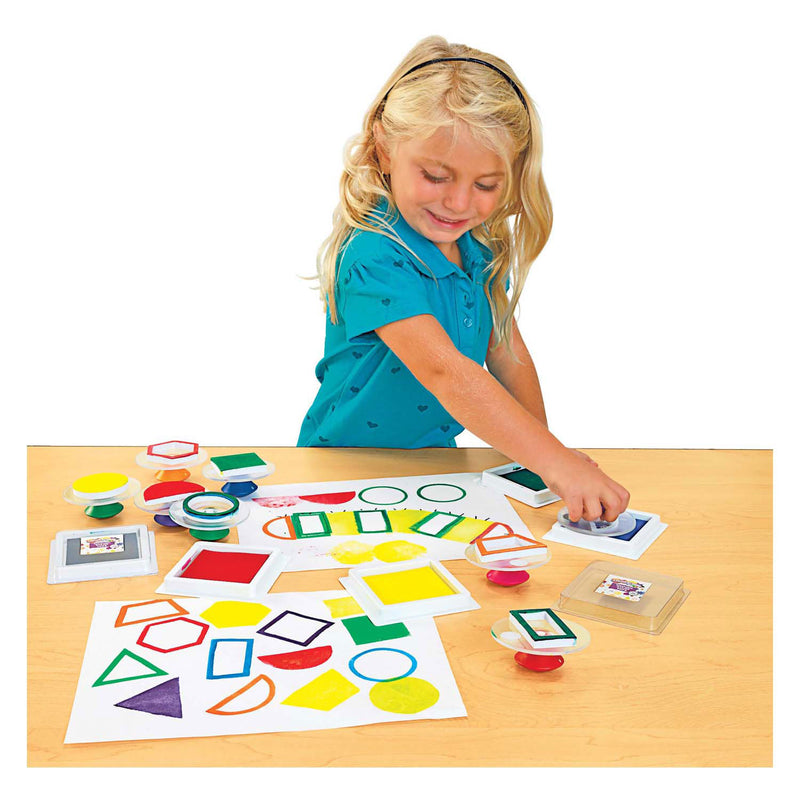 Afbeelding laden in galerijviewer, Colorations - easy grip stempels geometrisch, 14st.
