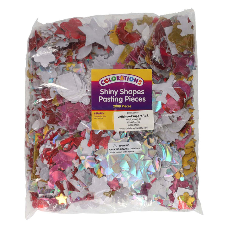 Afbeelding laden in galerijviewer, Colorations glimmende plakvormen set, 2000st.
