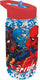 Stor marvel's spider-man tritan drinkfles – 330 ml – met glittereffect – vaatwasserbestendig bpa-vrij - drinkfles met rietje voor kinderen – transparant blauw rood