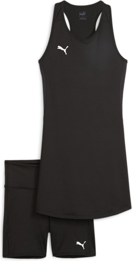 Puma teamgoal dress dames sportjurk - black- white s