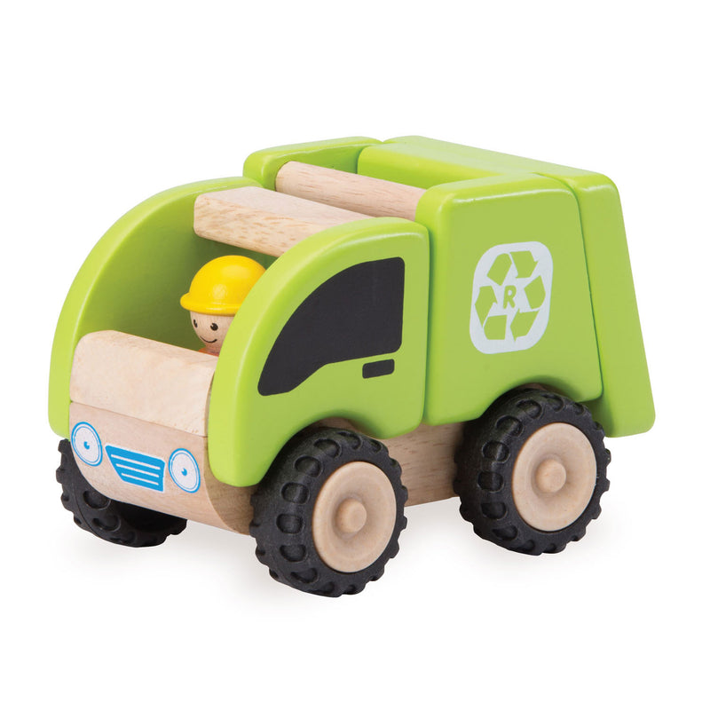 Afbeelding laden in galerijviewer, Wonderworld Houten Vuilniswagen
