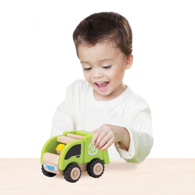 Afbeelding laden in galerijviewer, Wonderworld Houten Vuilniswagen
