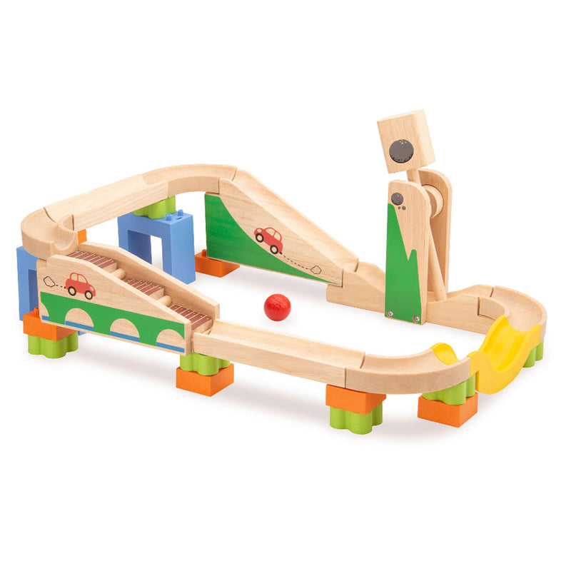 Afbeelding laden in galerijviewer, Wonderworld Houten Knikkerbaan Boost-Up Track
