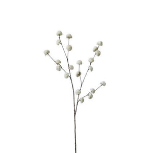 Roberts collection kunsttak pompom wit 100cm kunsttak pompom wit 100cm