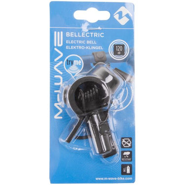 M-Wave Bel zwart 120dB elektrische fietsbel 420270