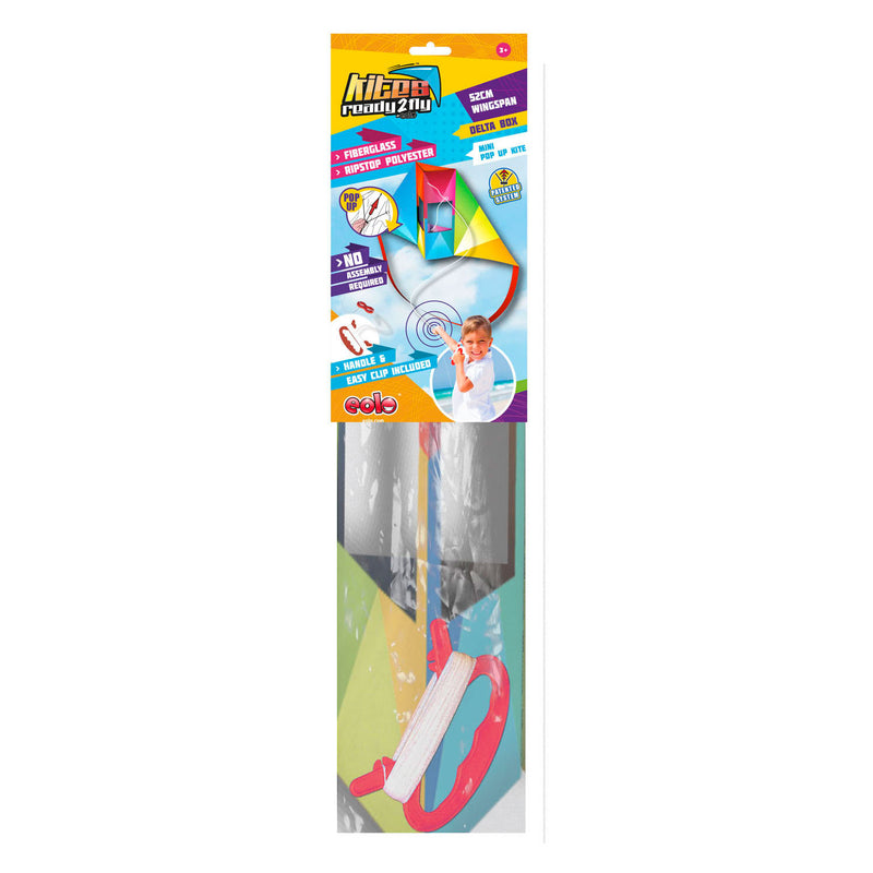 Afbeelding laden in galerijviewer, Kites ready 2 fly - pop-up mini nylon vlieger deltabox
