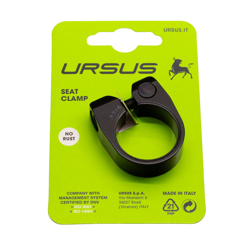 Afbeelding laden in galerijviewer, Ursus zadelpenklem ø31.8 mm aluminium - zwart
