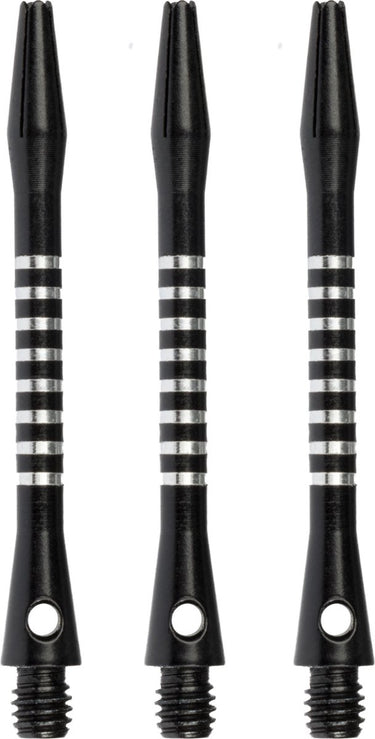 Faver dart shafts - aluminium - 3 stuks - zwart - 5.5 cm