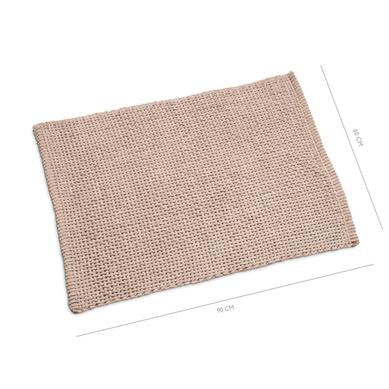 Afbeelding laden in galerijviewer, Wicotex badmat classic braid 60x90cm taupe
