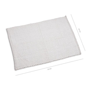 Wicotex badmat classic braid 60x90 wit