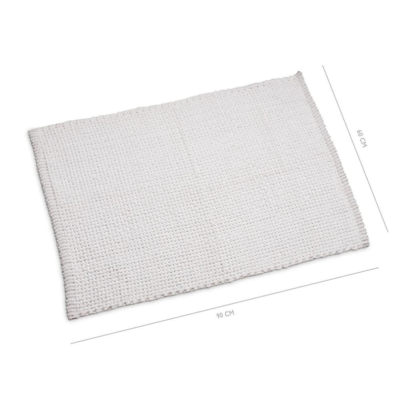 Afbeelding laden in galerijviewer, Wicotex badmat classic braid 60x90 wit
