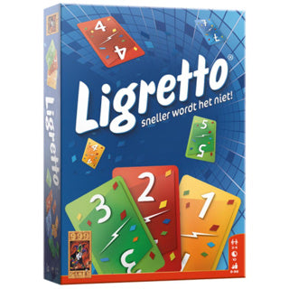 999-games 999 games - ligretto: blauw - kaartspel - iedereen speelt tegelijkertijd - familiespel - gezelschapsspel - actiespel - klein cadeautje