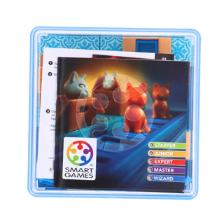 Smartgames cats boxes - logisch denkspel - 60 poezelige uitdagingen - compact solospel voor kinderen volwassenen - vanaf 7 jaar