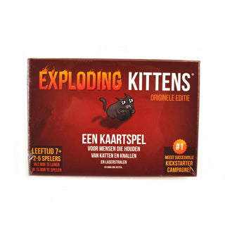 Exploding kittens originele editie - kaartspel vol spanning en humor - 2 tot 5 spelers - vanaf 7 jaar
