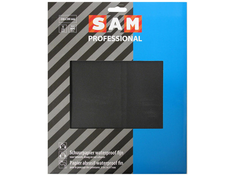 Afbeelding laden in galerijviewer, Sam professional schuurpapier waterproof korrel 400 5 stuks 23x28cm
