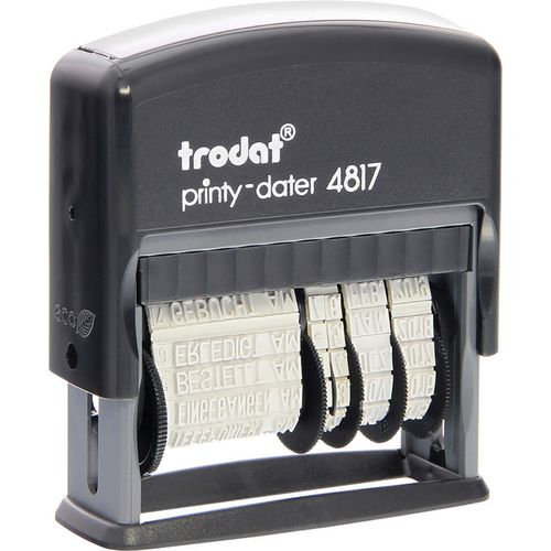 Ty tekst - datum stempel trodat prin 4817 zwart