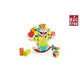 Big tree balansspel clown hout 15-delig 18cm