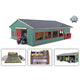 Kids globe loopstal met berging en weiland 1:32 75x68x28cm