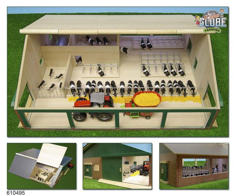 Afbeelding laden in galerijviewer, Kids globe ligboxenstal 1:32 75x60x27cm.
