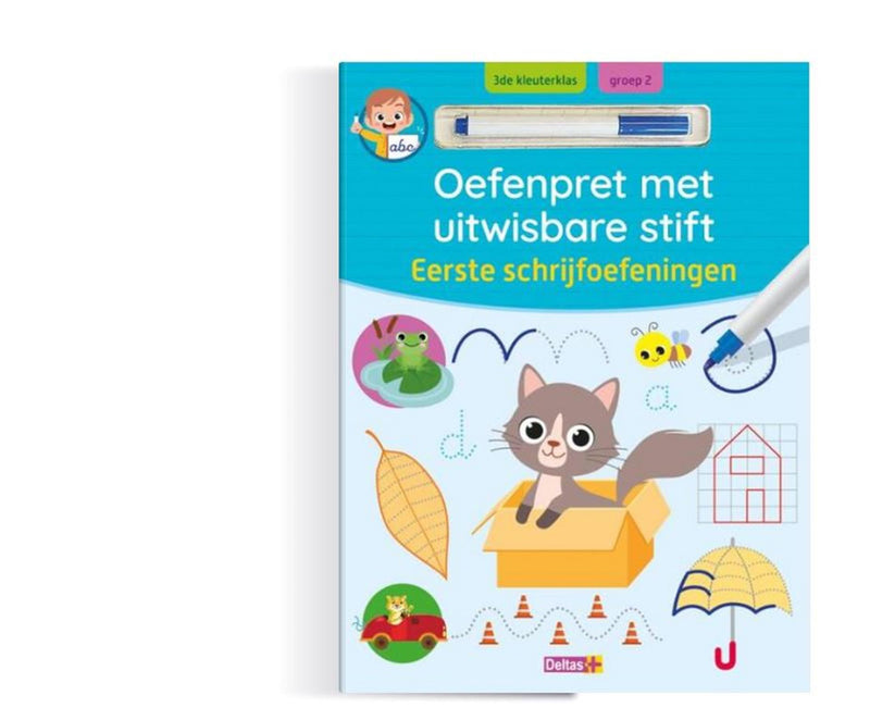 Afbeelding laden in galerijviewer, Deltas oefenpret met uitwasbare stift - eerste schrijfoefeningen
