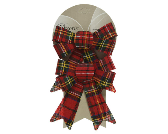 Decoris strik ruit polyester 2-delig 14x17cm