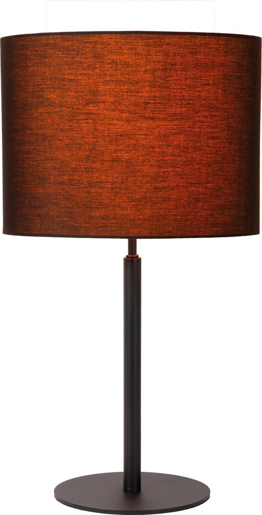 Lucide maya - tafellamp - ø 26 cm - 1xe27 - zwart - japandi