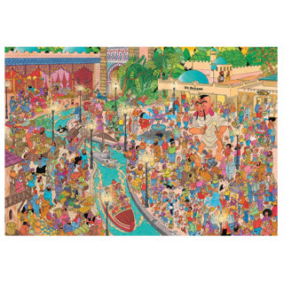 Afbeelding laden in galerijviewer, Jumbo jan van haasteren legpuzzel - efteling fata morgana, 5000st.
