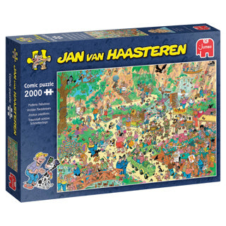 Afbeelding laden in galerijviewer, Jumbo jan van haasteren puzzel vrolijke fladderaars 2000 stukjes
