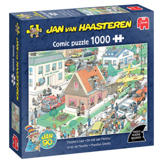 Afbeelding laden in galerijviewer, Jumbo jan van haasteren puzzel de wet van murphy 1000 stukjes
