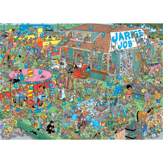 Afbeelding laden in galerijviewer, Puzzel jan van haasteren jarige job 1000 stukjes
