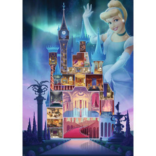 Afbeelding laden in galerijviewer, Ravensburger puzzel disney castles cinderella 1000 stukjes
