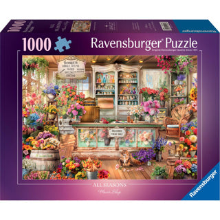 Afbeelding laden in galerijviewer, Ravensburger puzzel all seasons flowershop 1000 stukjes
