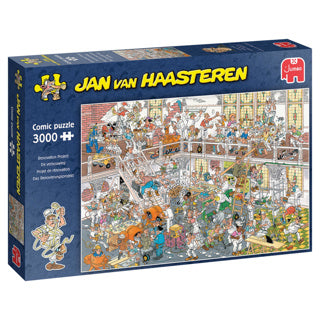 Afbeelding laden in galerijviewer, Jan van haasteren legpuzzel - de verbouwing, 3000st.
