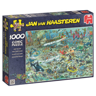 Afbeelding laden in galerijviewer, Jumbo puzzel jan van haasteren diepzee 1000 stukjes
