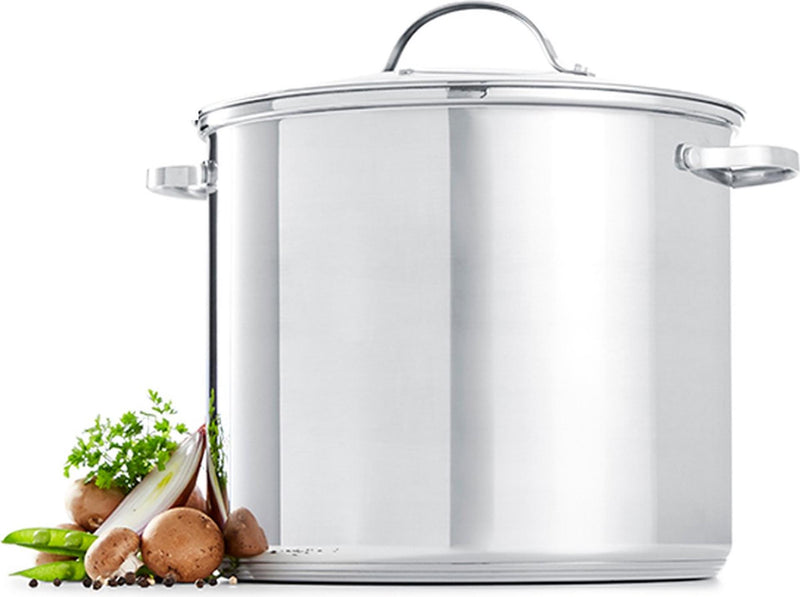Afbeelding laden in galerijviewer, Deksi soeppan met glasdeksel 10liter ã˜26cm alle warmtebronnen
