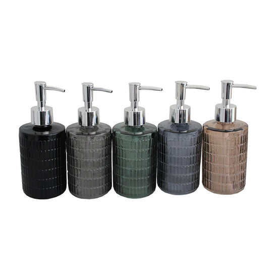 Zeepdispenser glas 330ml ã˜7,3xh18cm